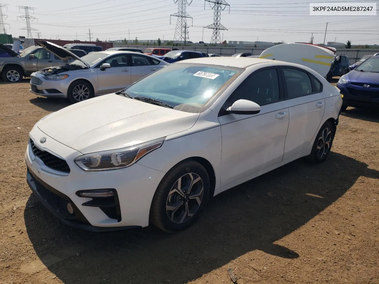 2021 Kia Forte Fe VIN: 3KPF24AD5ME287247 Lot: 68797384