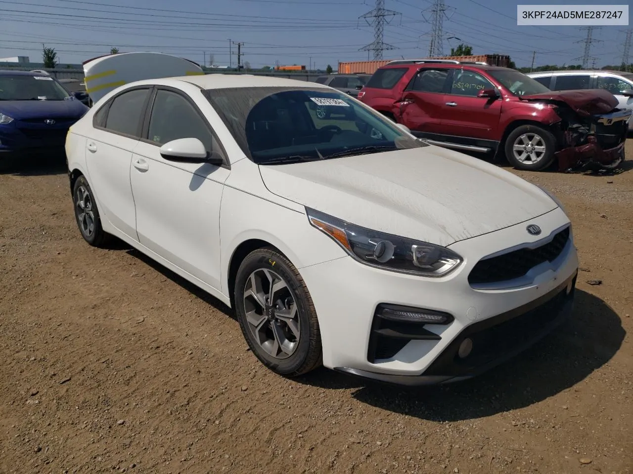 2021 Kia Forte Fe VIN: 3KPF24AD5ME287247 Lot: 68797384