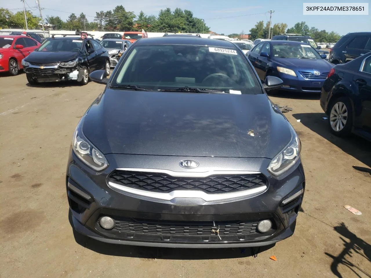 2021 Kia Forte Fe VIN: 3KPF24AD7ME378651 Lot: 68925244