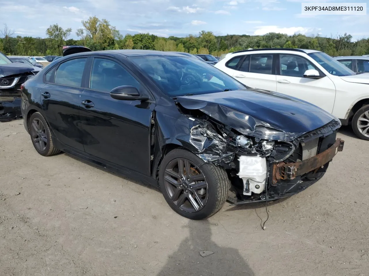 2021 Kia Forte Gt Line VIN: 3KPF34AD8ME311120 Lot: 69555324