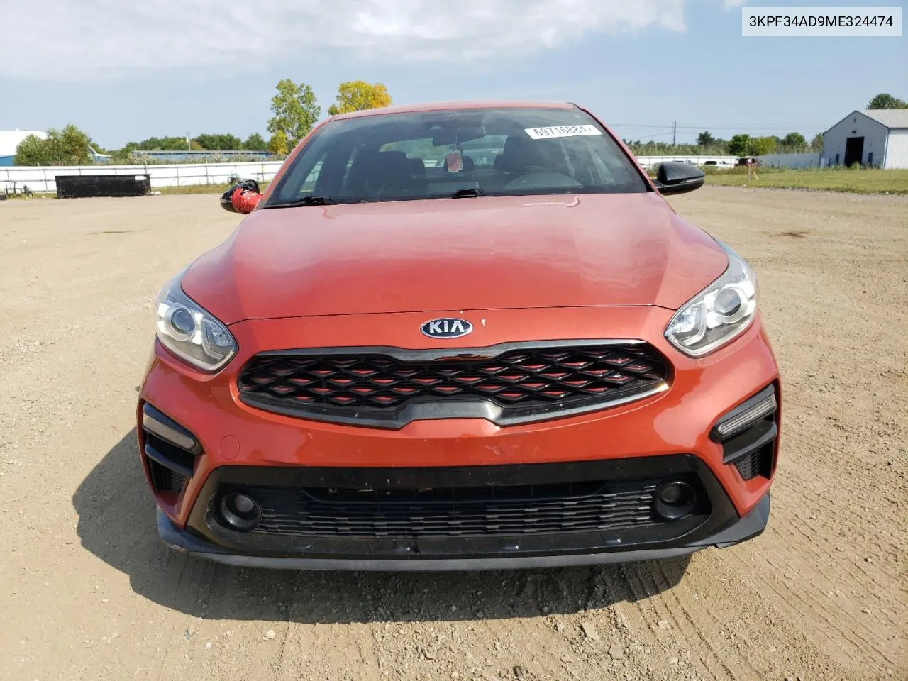 2021 Kia Forte Gt Line VIN: 3KPF34AD9ME324474 Lot: 69716884