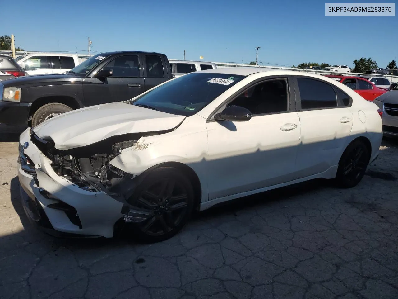 2021 Kia Forte Gt Line VIN: 3KPF34AD9ME283876 Lot: 69724444