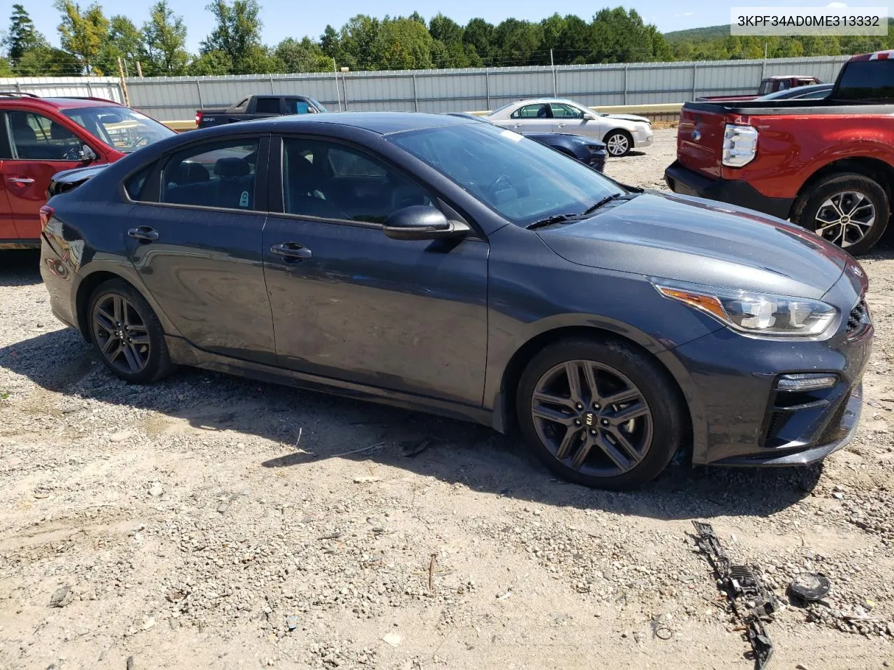 2021 Kia Forte Gt Line VIN: 3KPF34AD0ME313332 Lot: 69785364