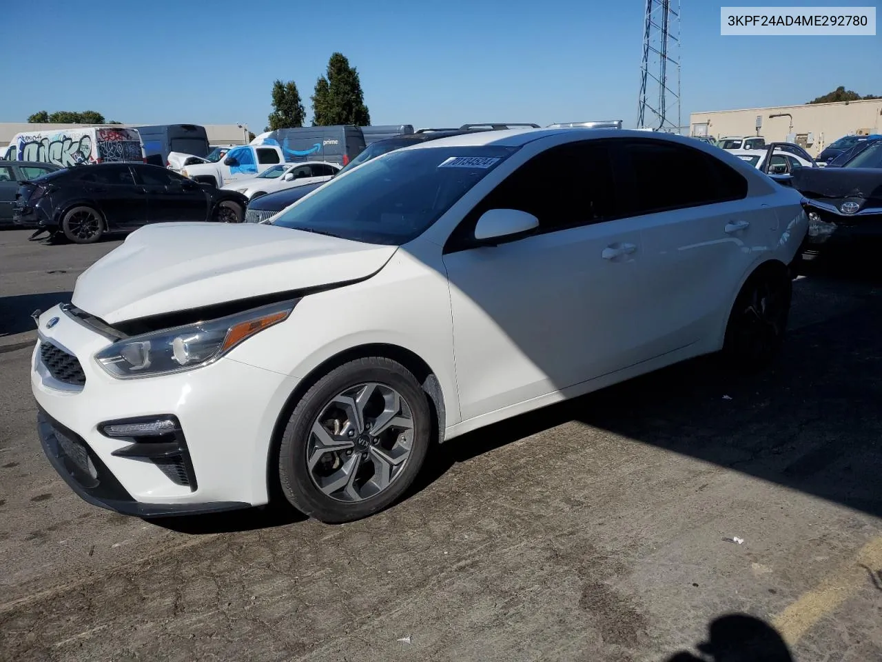 2021 Kia Forte Fe VIN: 3KPF24AD4ME292780 Lot: 70134524