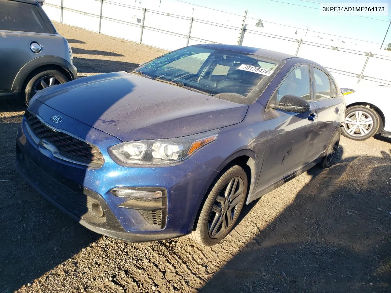 3KPF34AD1ME264173 2021 Kia Forte Gt Line