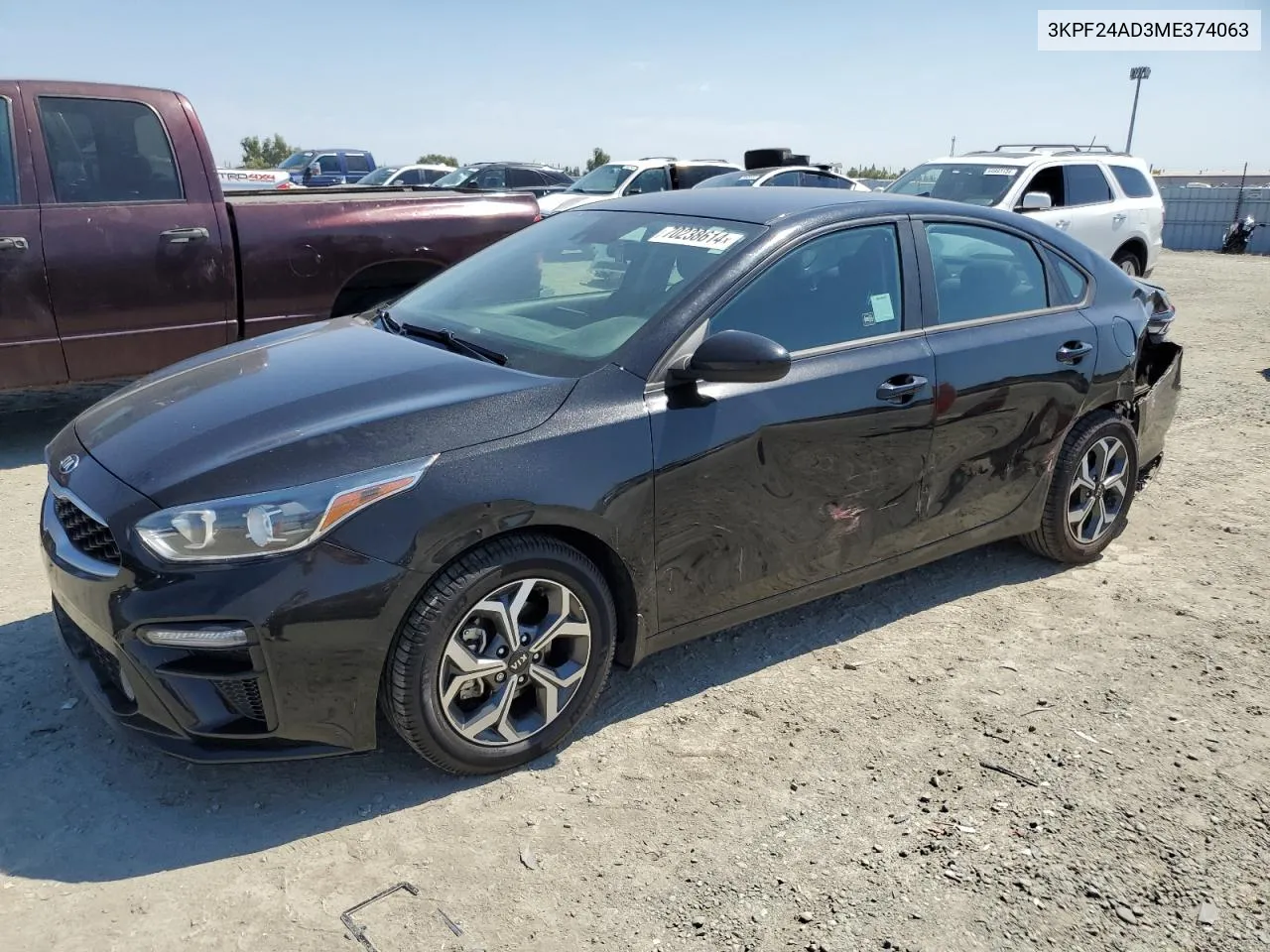 2021 Kia Forte Fe VIN: 3KPF24AD3ME374063 Lot: 70238614