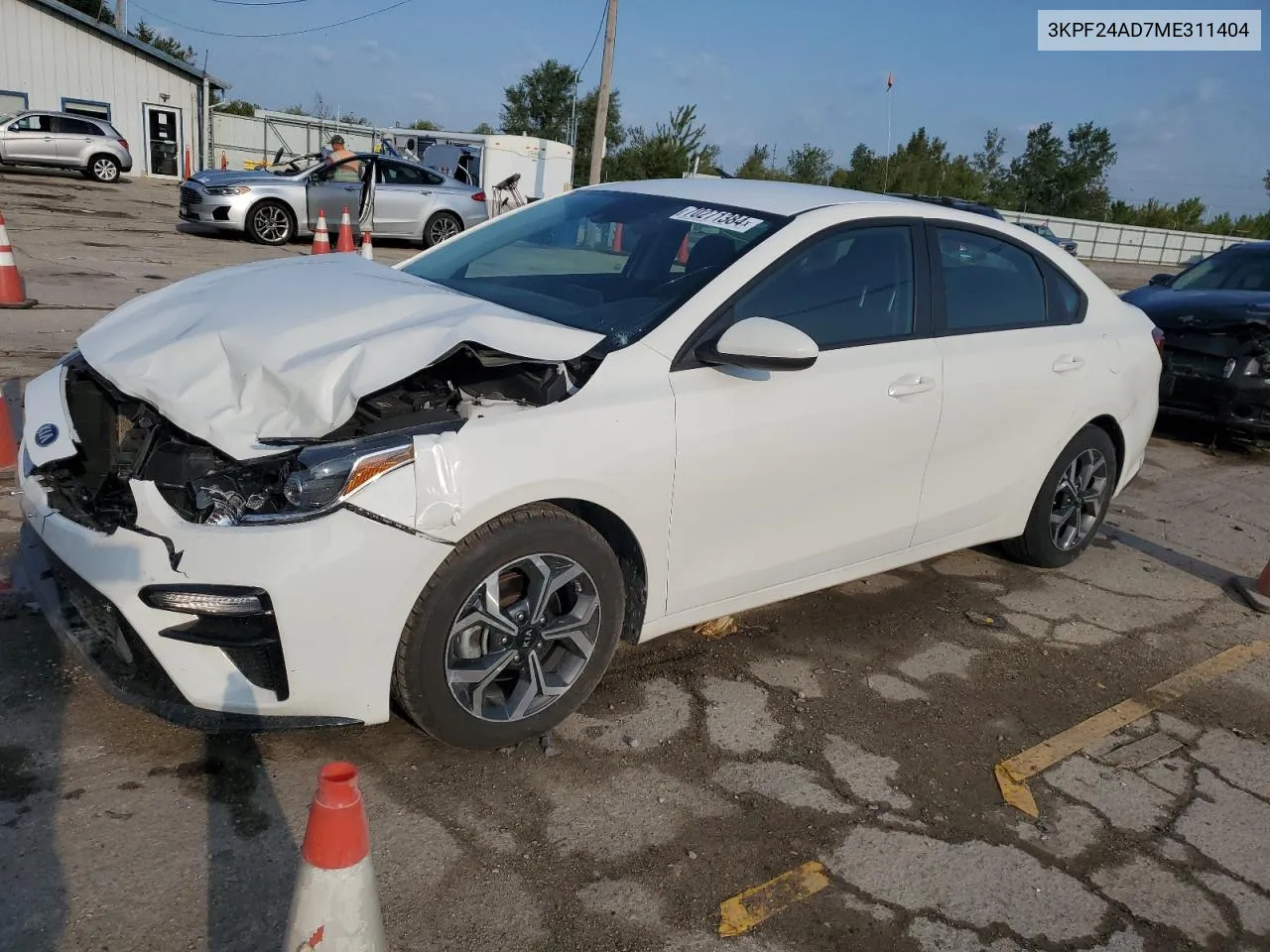 2021 Kia Forte Fe VIN: 3KPF24AD7ME311404 Lot: 70271384