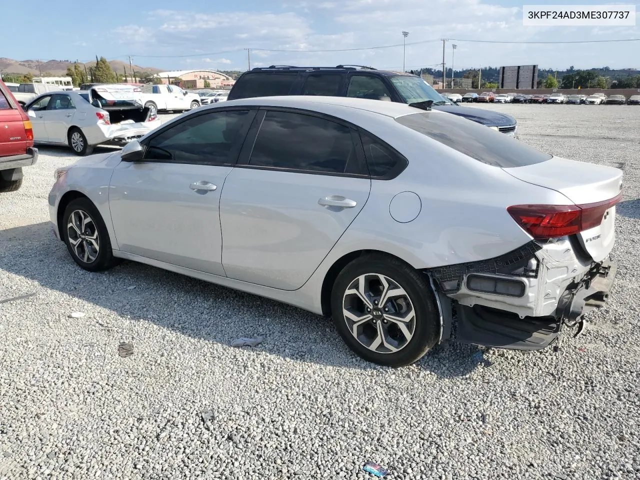 2021 Kia Forte Fe VIN: 3KPF24AD3ME307737 Lot: 70300024