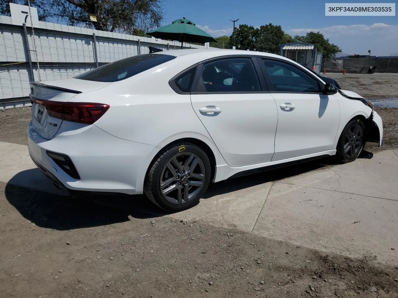 2021 Kia Forte Gt Line VIN: 3KPF34AD8ME303535 Lot: 70324294