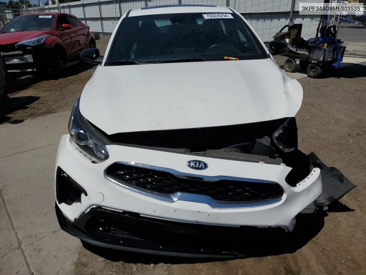 2021 Kia Forte Gt Line VIN: 3KPF34AD8ME303535 Lot: 70324294