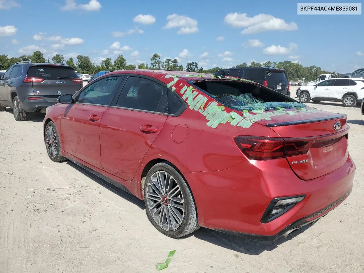 2021 Kia Forte Gt VIN: 3KPF44AC4ME339081 Lot: 70506614