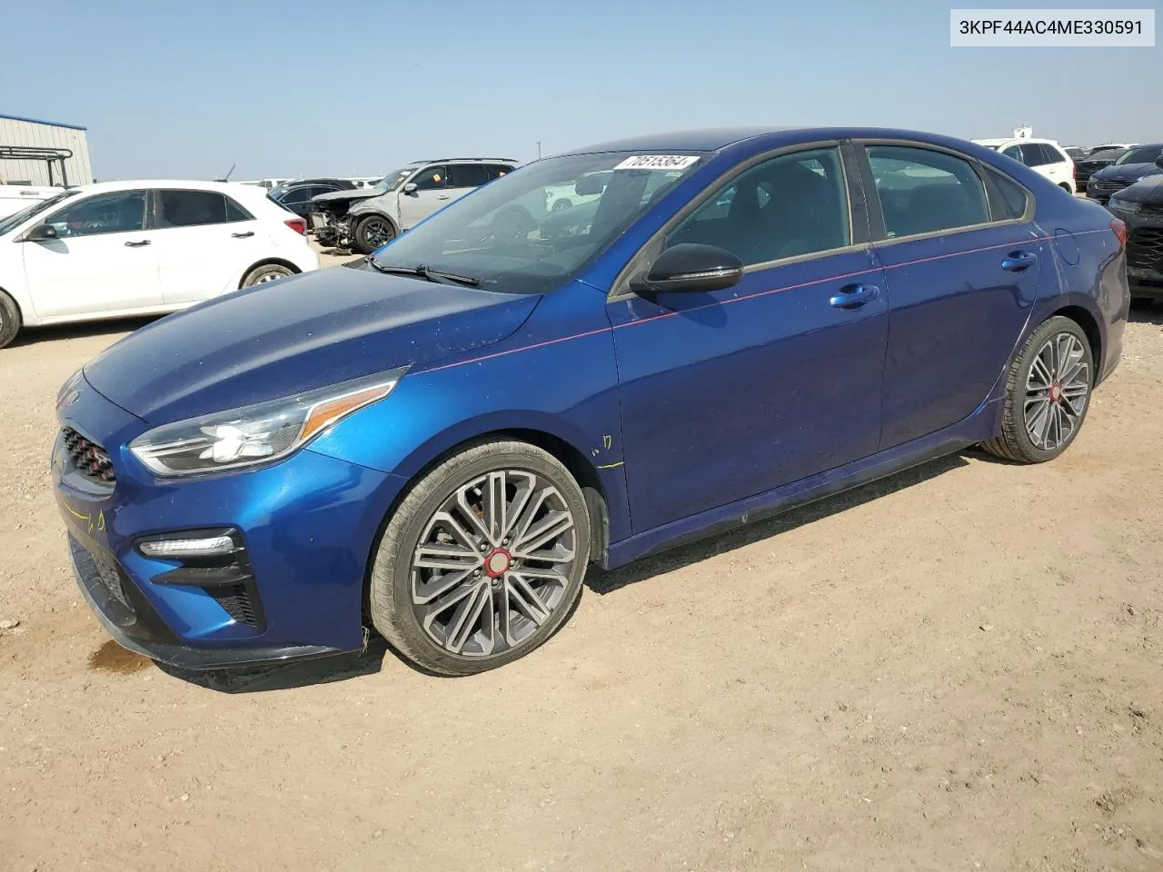 2021 Kia Forte Gt VIN: 3KPF44AC4ME330591 Lot: 70515364