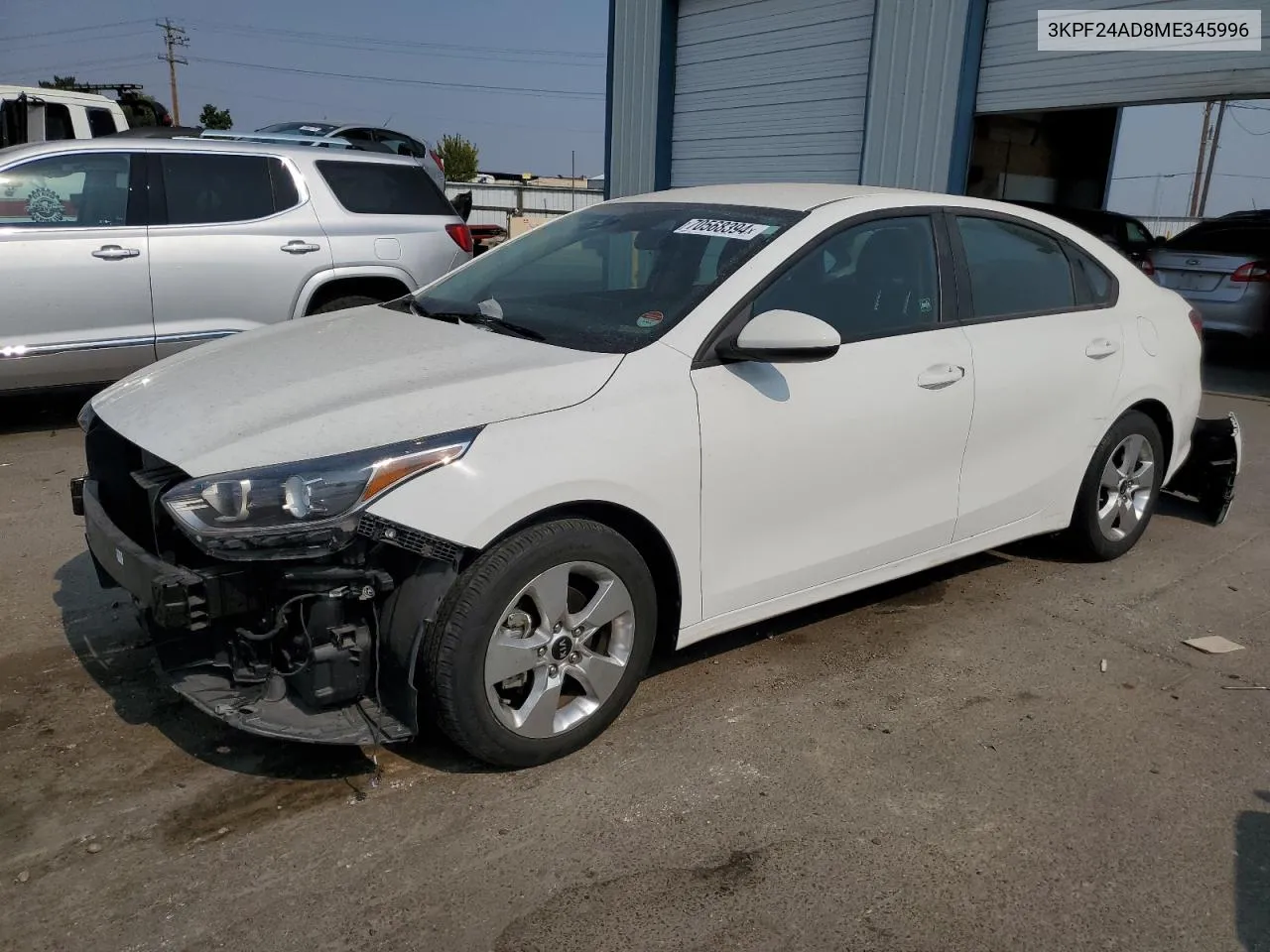 2021 Kia Forte Fe VIN: 3KPF24AD8ME345996 Lot: 70568394