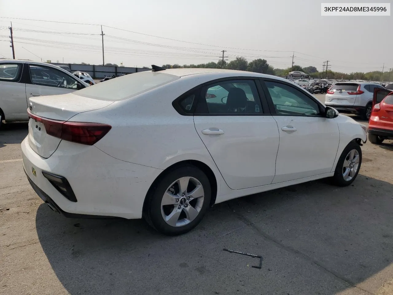 2021 Kia Forte Fe VIN: 3KPF24AD8ME345996 Lot: 70568394