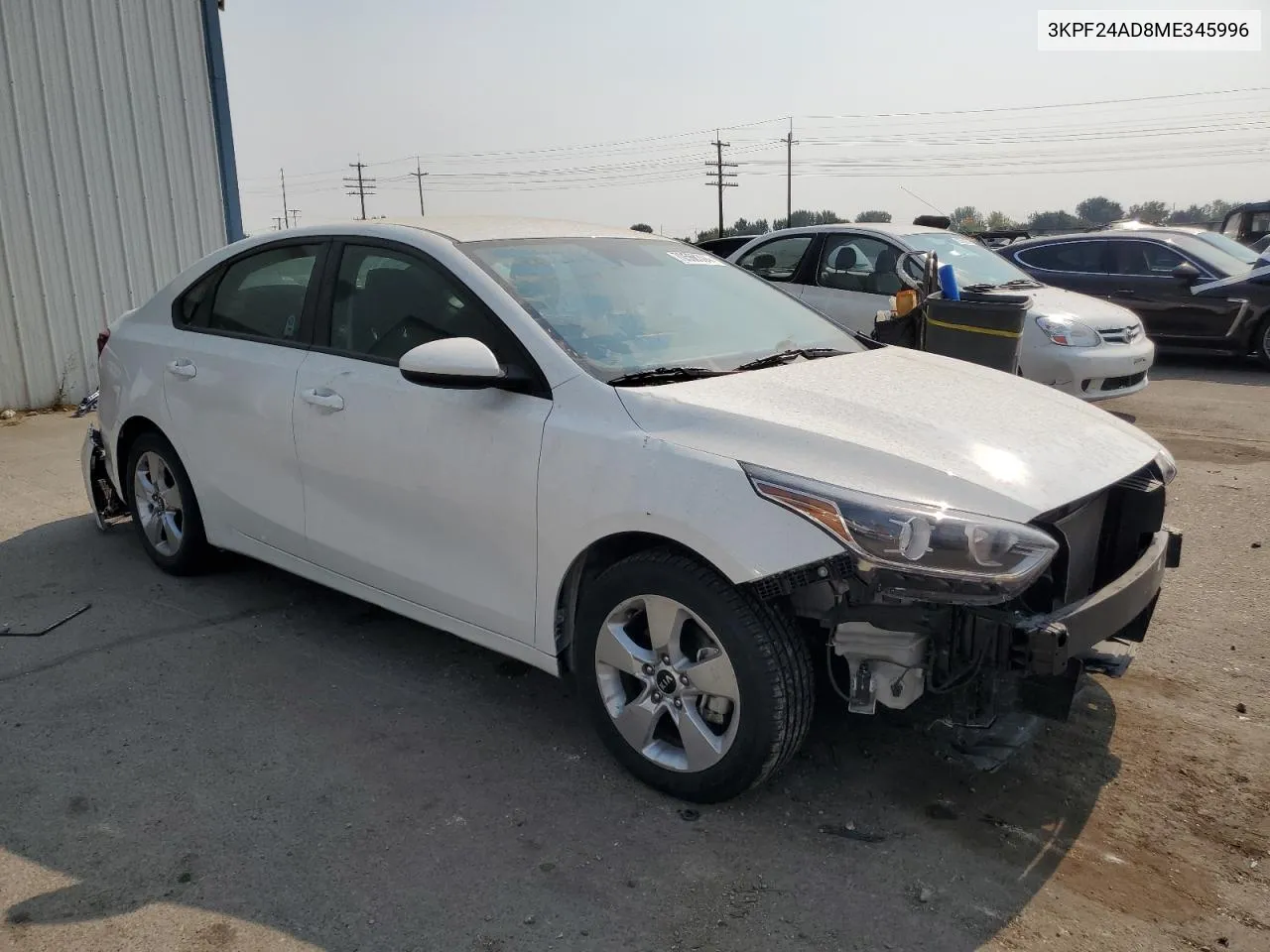 2021 Kia Forte Fe VIN: 3KPF24AD8ME345996 Lot: 70568394