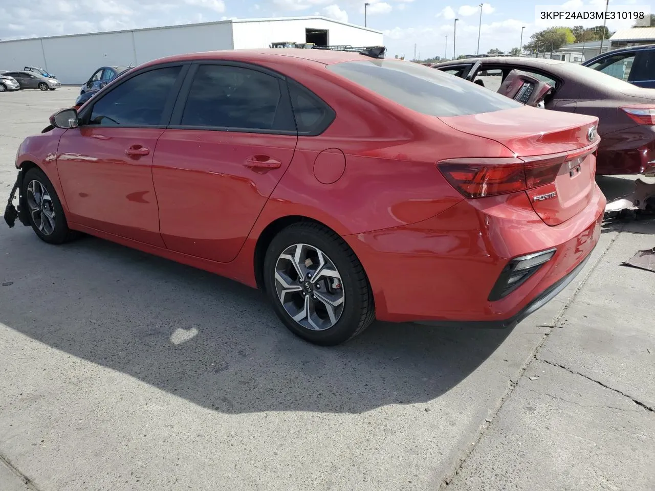 2021 Kia Forte Fe VIN: 3KPF24AD3ME310198 Lot: 70616804