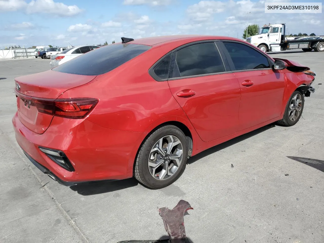 2021 Kia Forte Fe VIN: 3KPF24AD3ME310198 Lot: 70616804