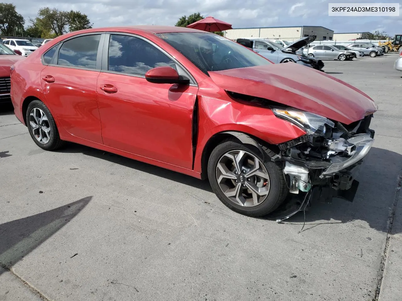 2021 Kia Forte Fe VIN: 3KPF24AD3ME310198 Lot: 70616804