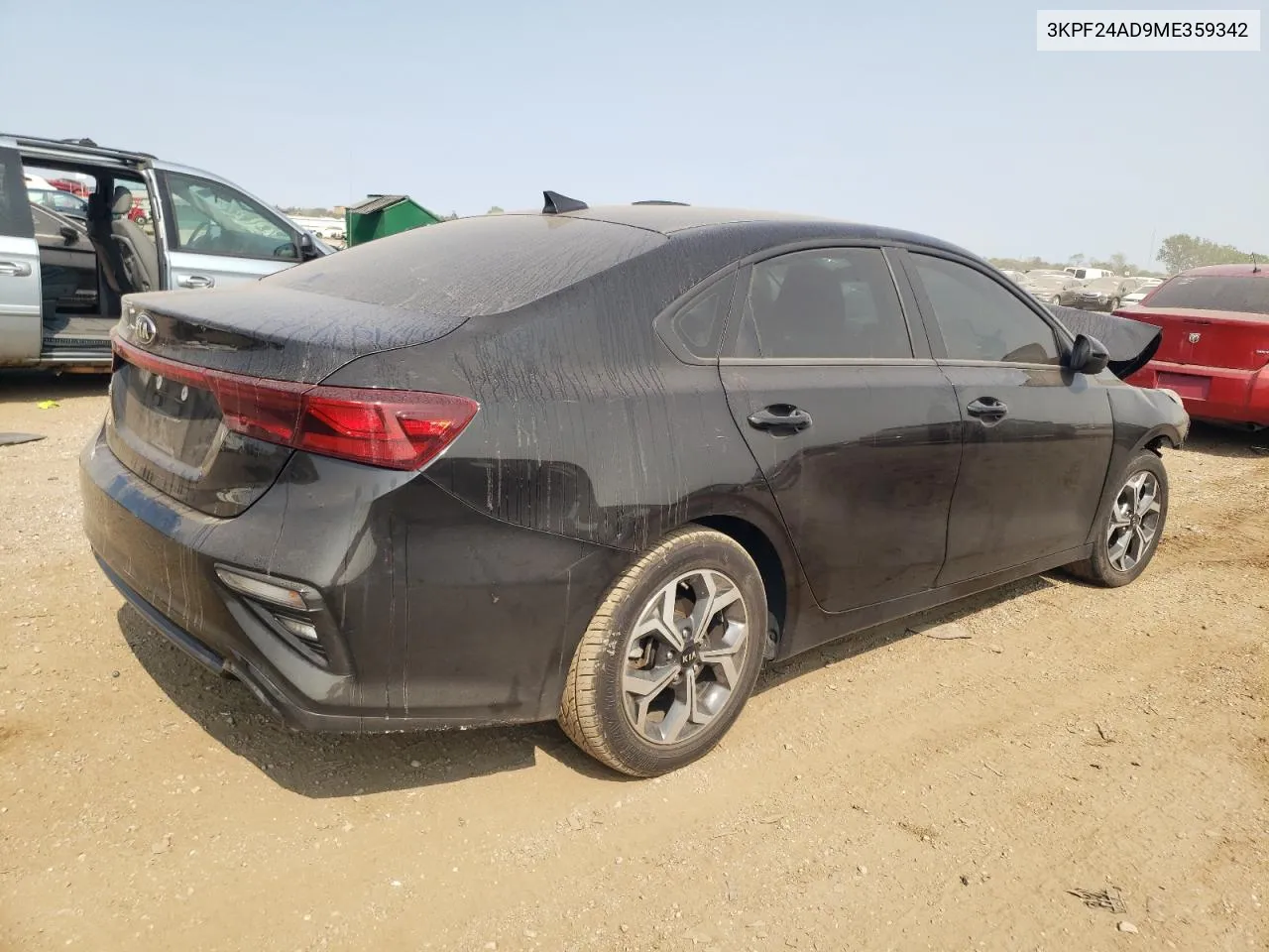 2021 Kia Forte Fe VIN: 3KPF24AD9ME359342 Lot: 70877534