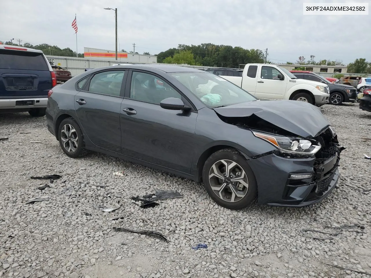 2021 Kia Forte Fe VIN: 3KPF24ADXME342582 Lot: 70885304