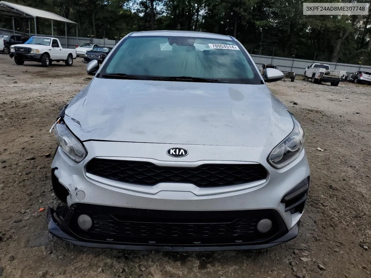 2021 Kia Forte Fe VIN: 3KPF24AD8ME307748 Lot: 70904514