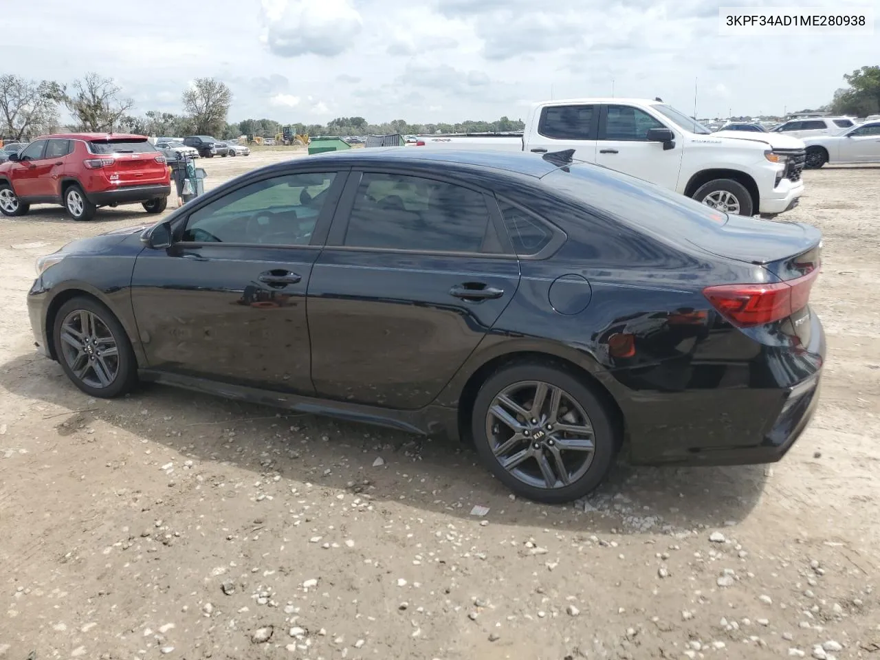 2021 Kia Forte Gt Line VIN: 3KPF34AD1ME280938 Lot: 70915174