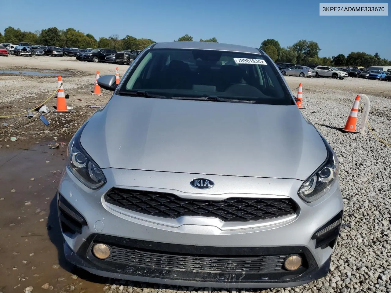 2021 Kia Forte Fe VIN: 3KPF24AD6ME333670 Lot: 70951834