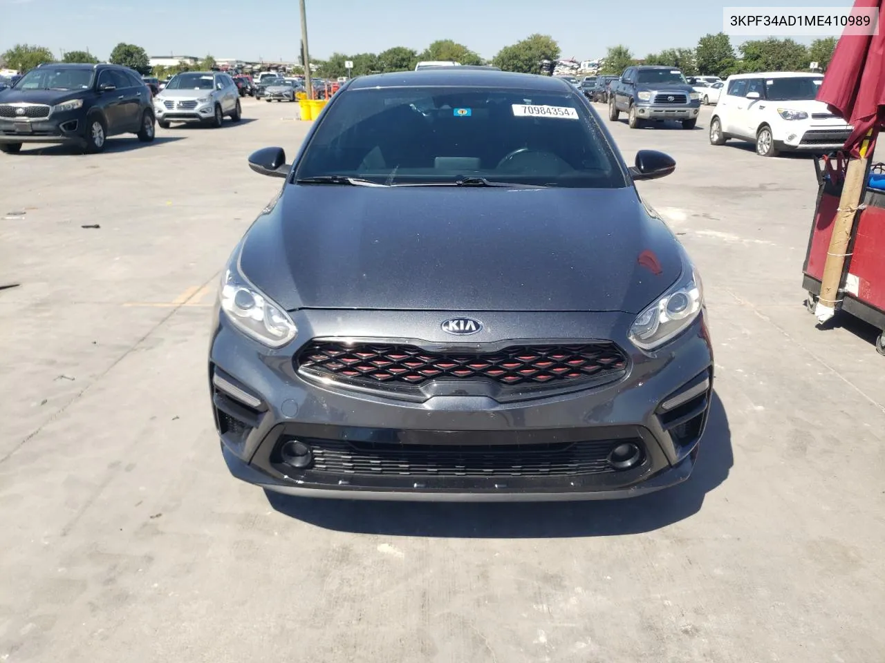 2021 Kia Forte Gt Line VIN: 3KPF34AD1ME410989 Lot: 70984354