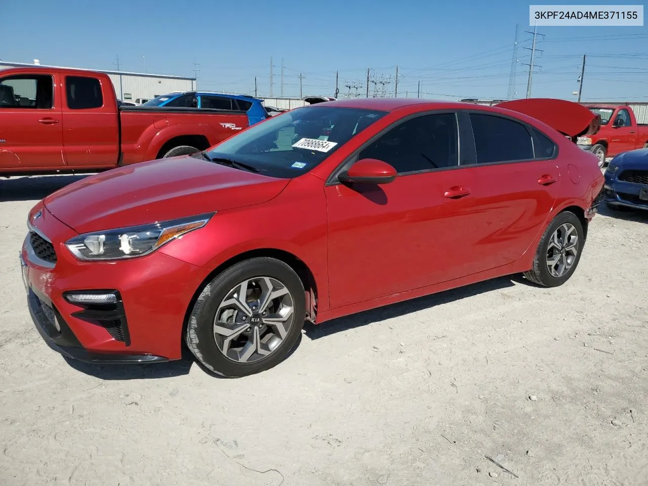 2021 Kia Forte Fe VIN: 3KPF24AD4ME371155 Lot: 70988664