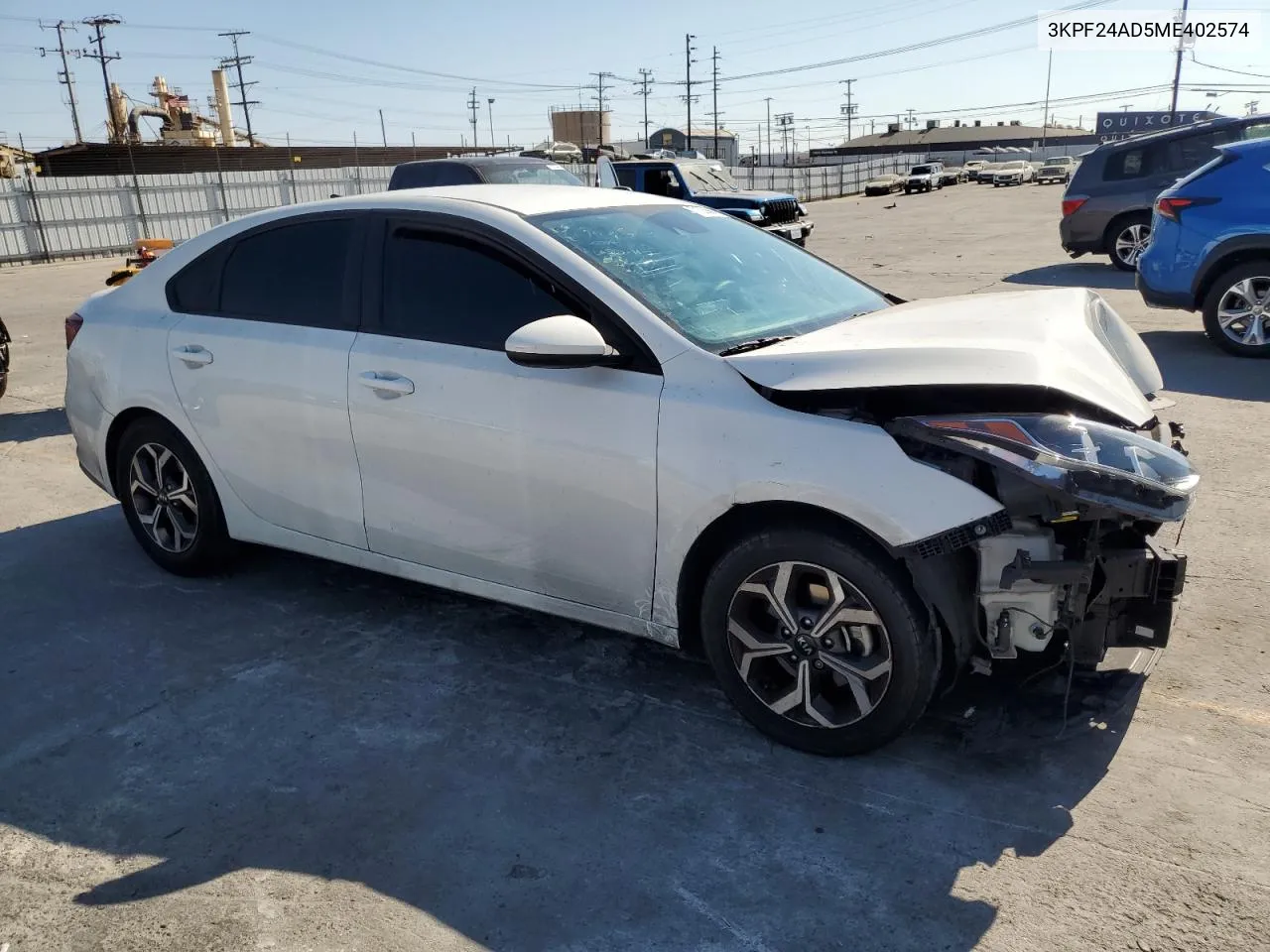 2021 Kia Forte Fe VIN: 3KPF24AD5ME402574 Lot: 71026894