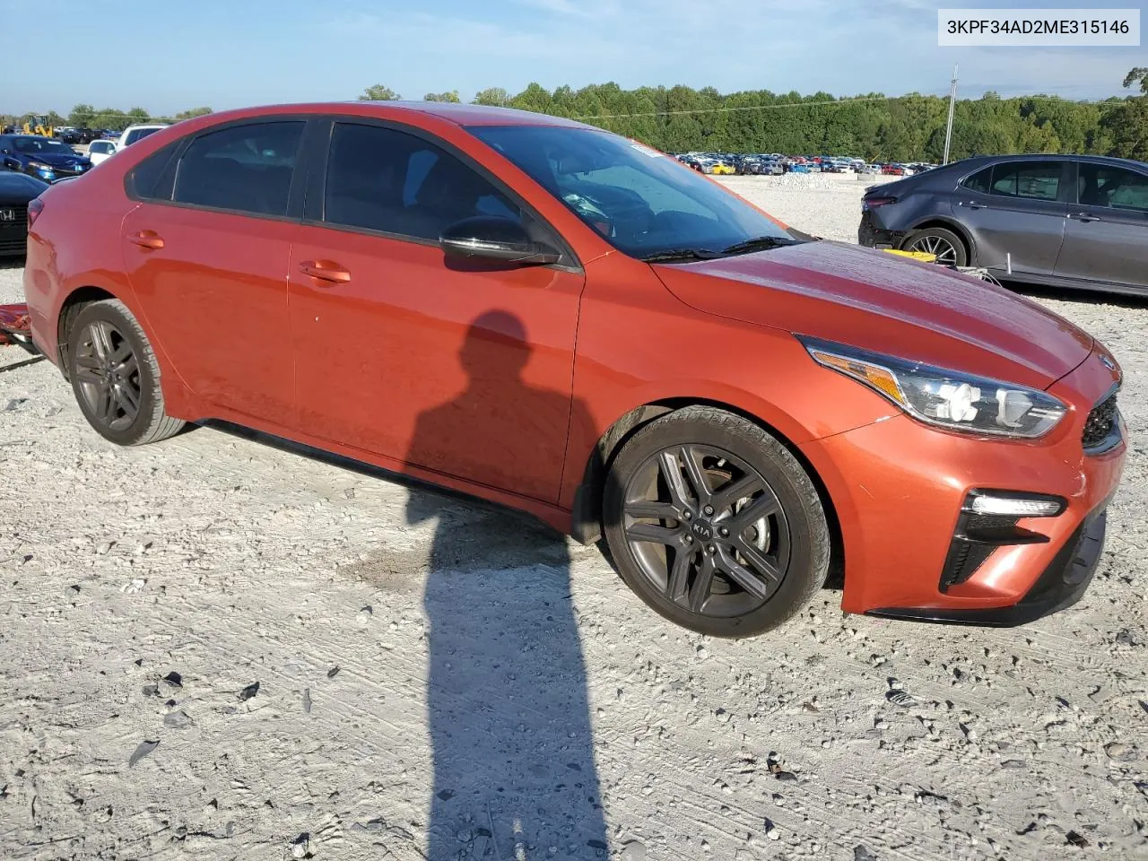 3KPF34AD2ME315146 2021 Kia Forte Gt Line