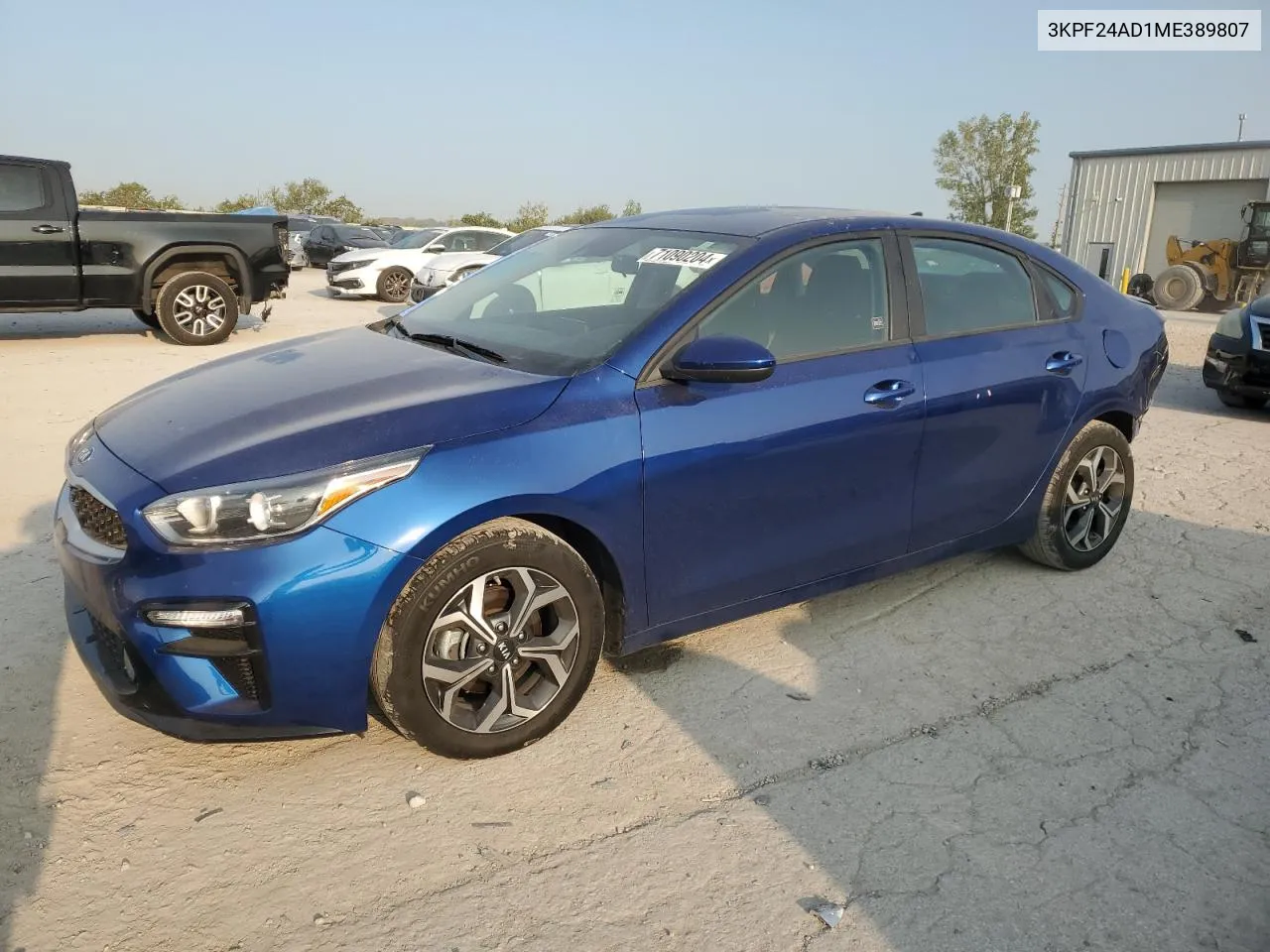 2021 Kia Forte Fe VIN: 3KPF24AD1ME389807 Lot: 71090204