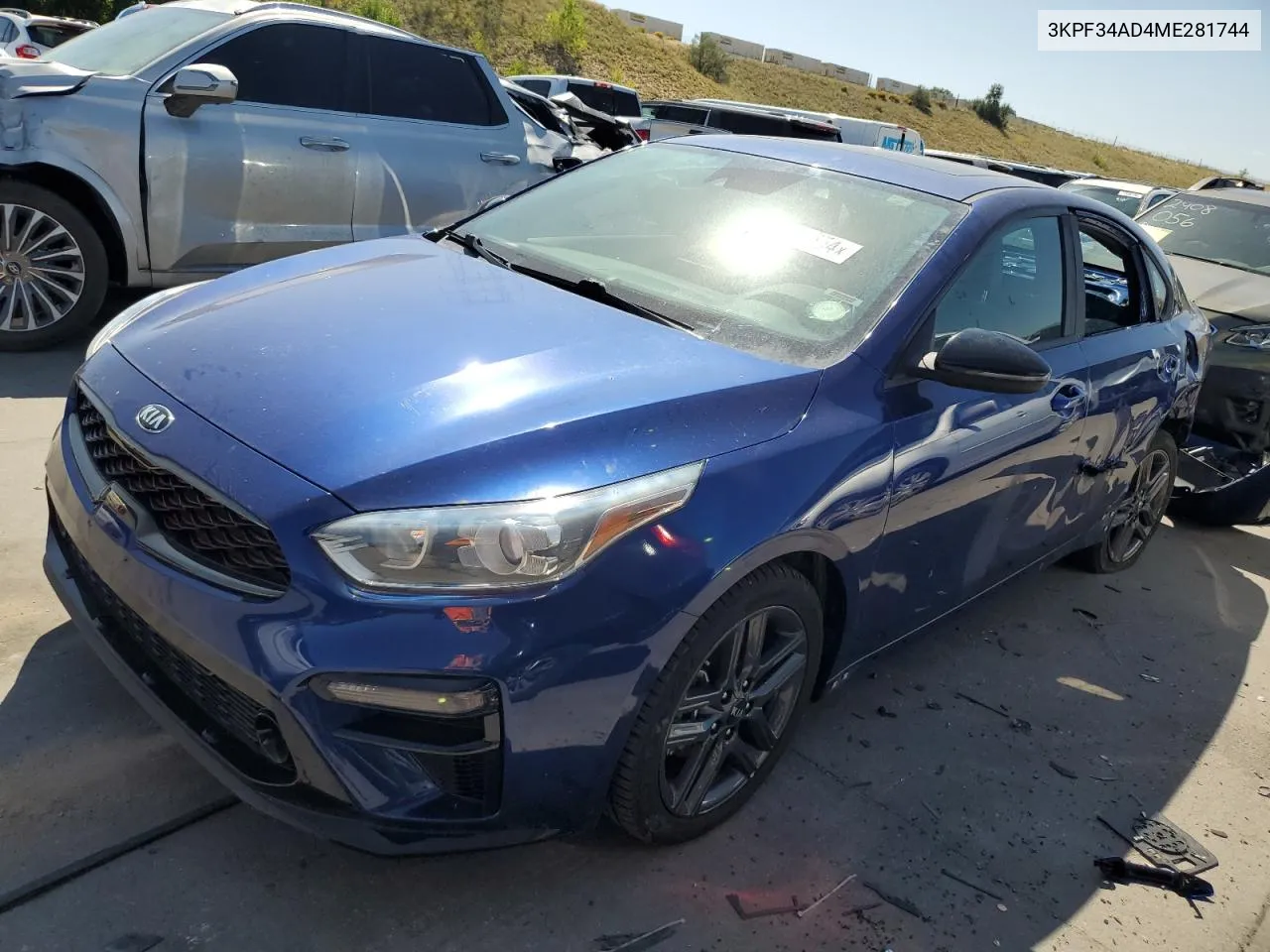 3KPF34AD4ME281744 2021 Kia Forte Gt Line