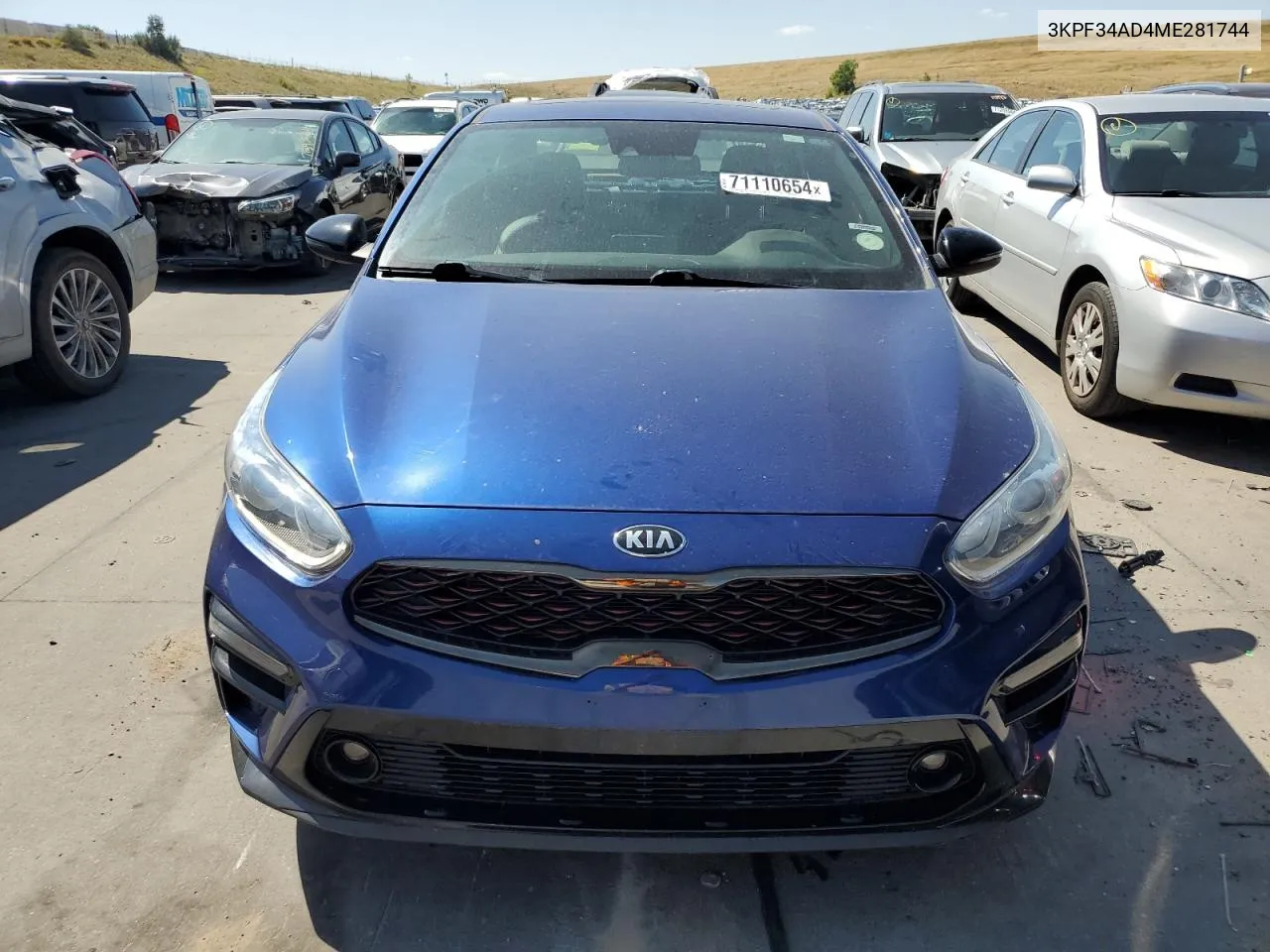 3KPF34AD4ME281744 2021 Kia Forte Gt Line