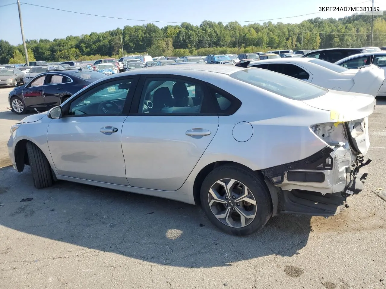 2021 Kia Forte Fe VIN: 3KPF24AD7ME381159 Lot: 71155404