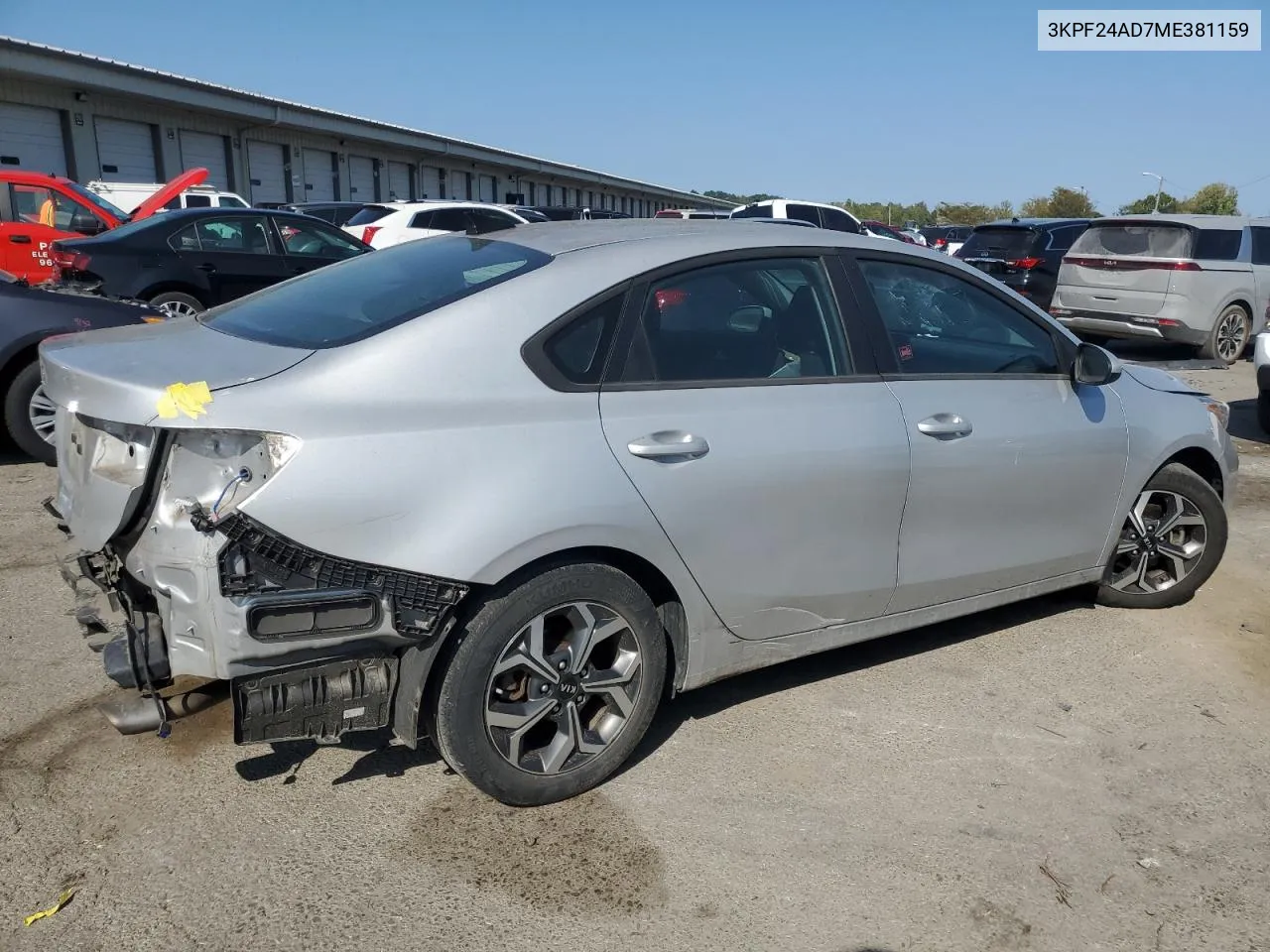 2021 Kia Forte Fe VIN: 3KPF24AD7ME381159 Lot: 71155404