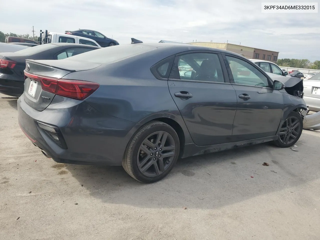 2021 Kia Forte Gt Line VIN: 3KPF34AD6ME332015 Lot: 71583974