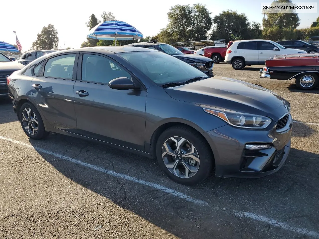 2021 Kia Forte Fe VIN: 3KPF24AD2ME331639 Lot: 71825574