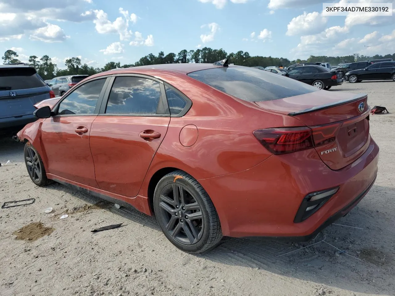 2021 Kia Forte Gt Line VIN: 3KPF34AD7ME330192 Lot: 72168634