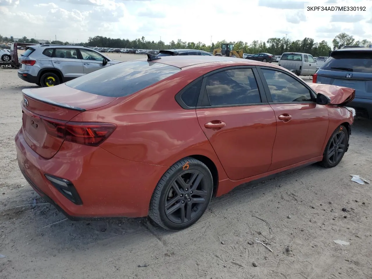 2021 Kia Forte Gt Line VIN: 3KPF34AD7ME330192 Lot: 72168634