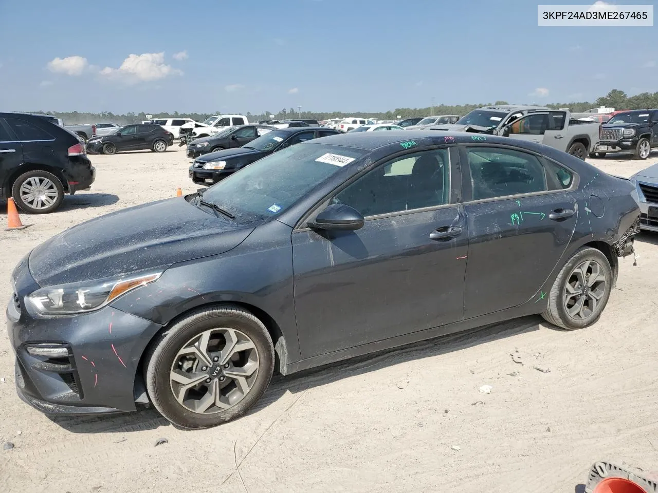 2021 Kia Forte Fe VIN: 3KPF24AD3ME267465 Lot: 72188944