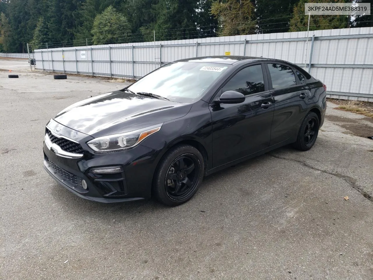 2021 Kia Forte Fe VIN: 3KPF24AD5ME388319 Lot: 72403544