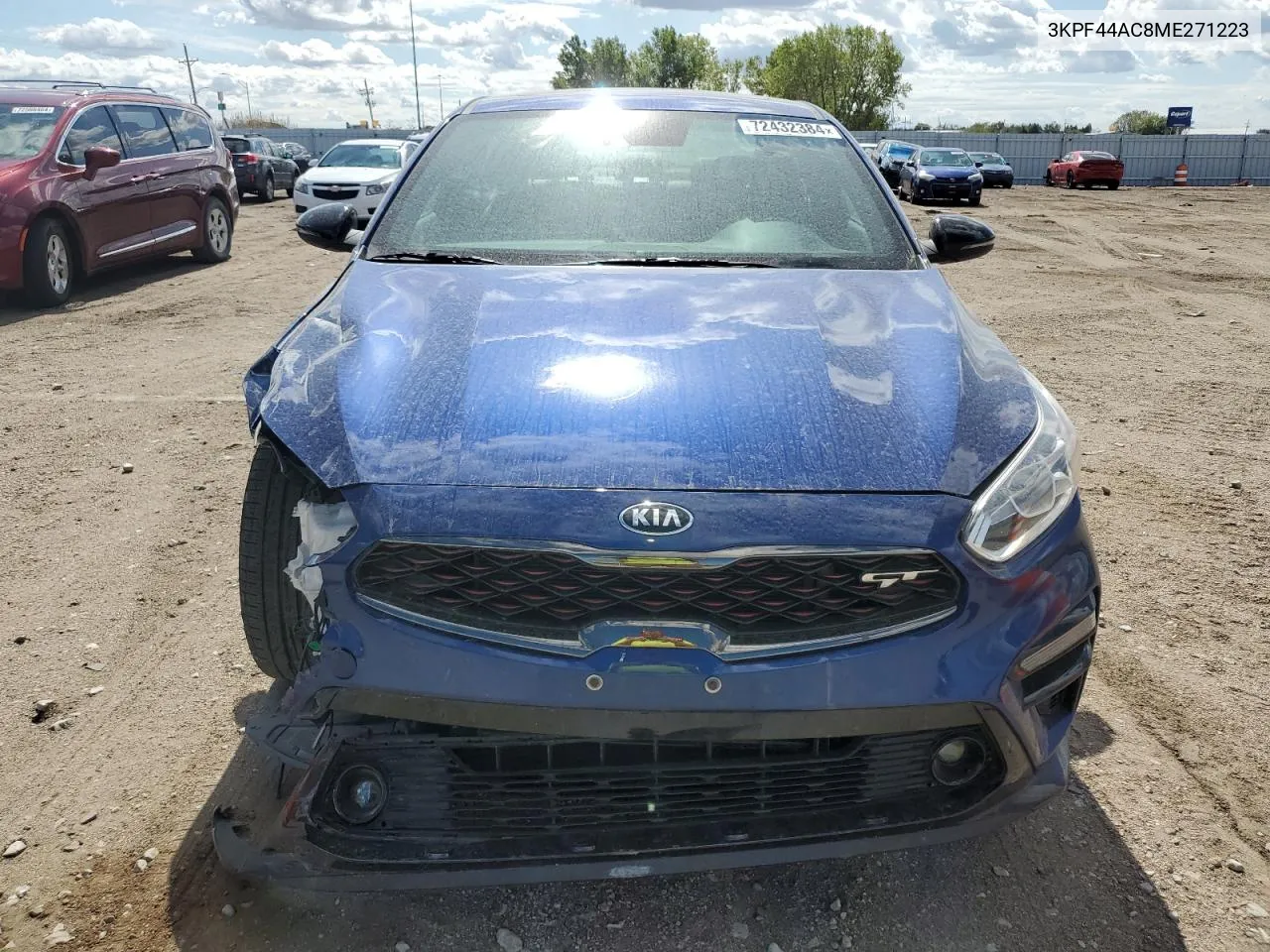 2021 Kia Forte Gt VIN: 3KPF44AC8ME271223 Lot: 72432384