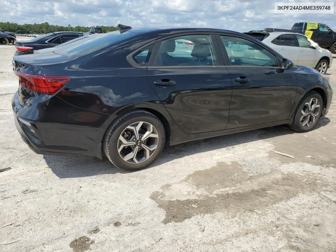 2021 Kia Forte Fe VIN: 3KPF24AD4ME359748 Lot: 72432674