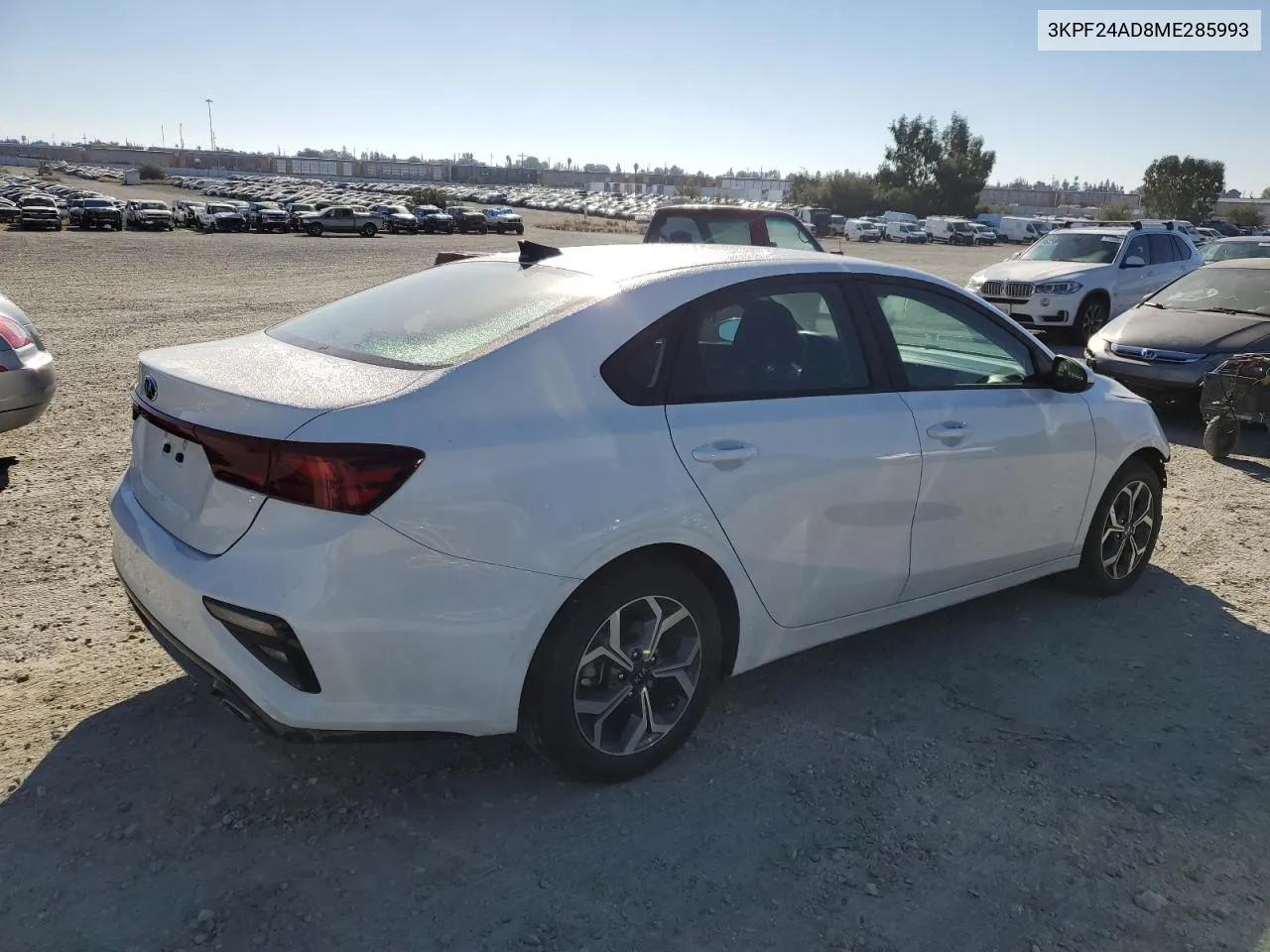 2021 Kia Forte Fe VIN: 3KPF24AD8ME285993 Lot: 72470684