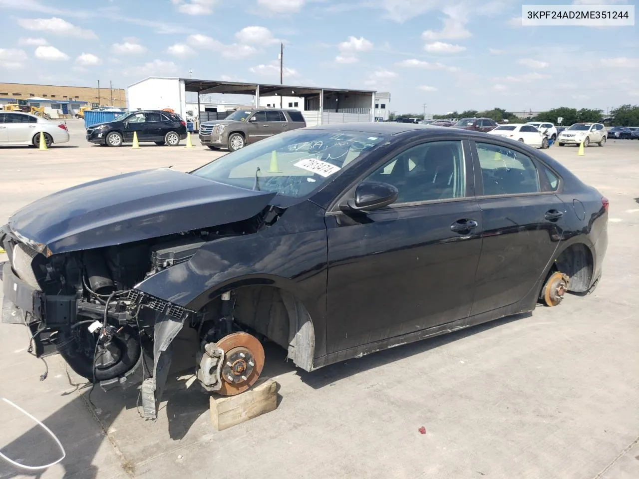 2021 Kia Forte Fe VIN: 3KPF24AD2ME351244 Lot: 72613474