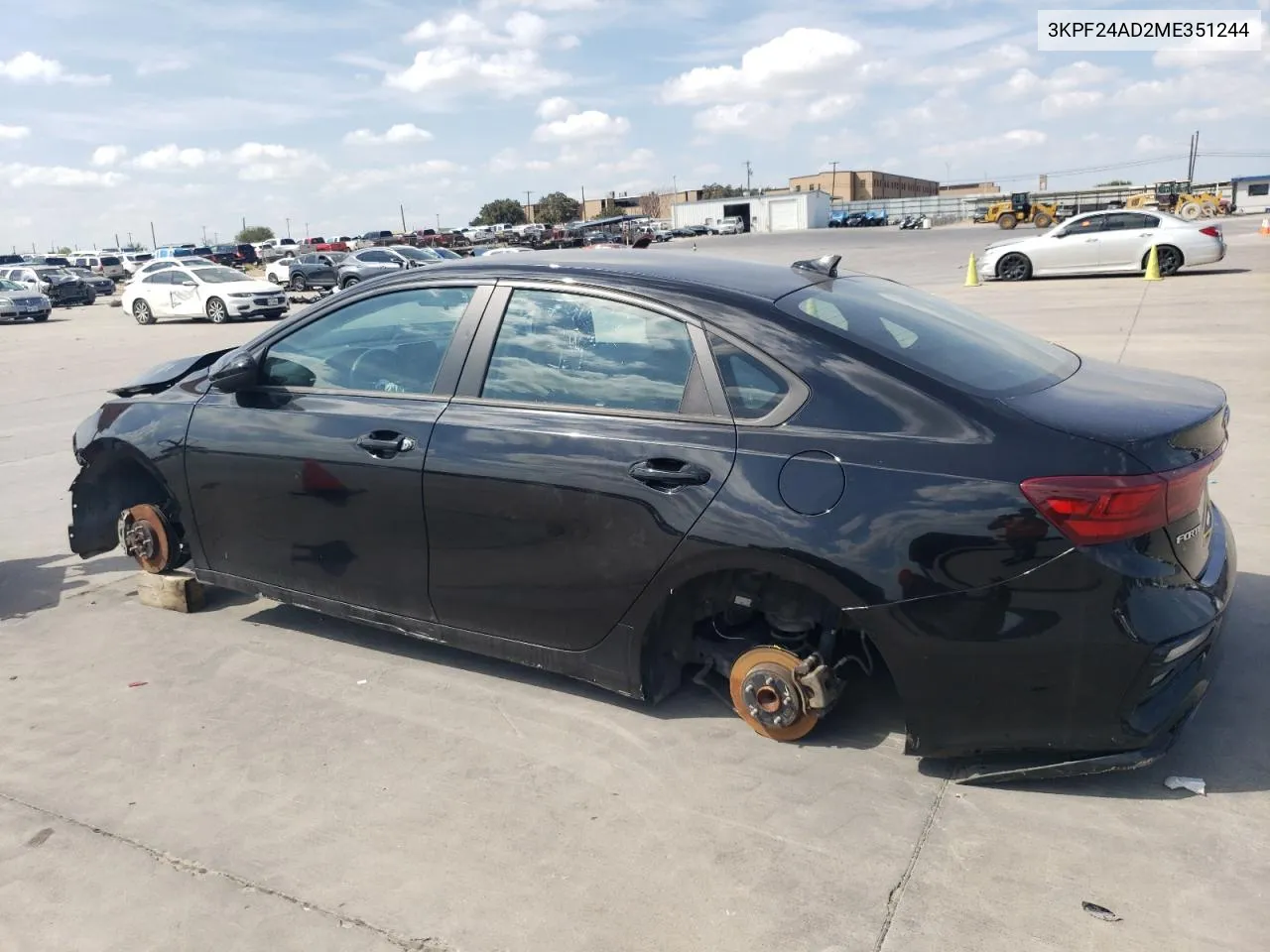 3KPF24AD2ME351244 2021 Kia Forte Fe