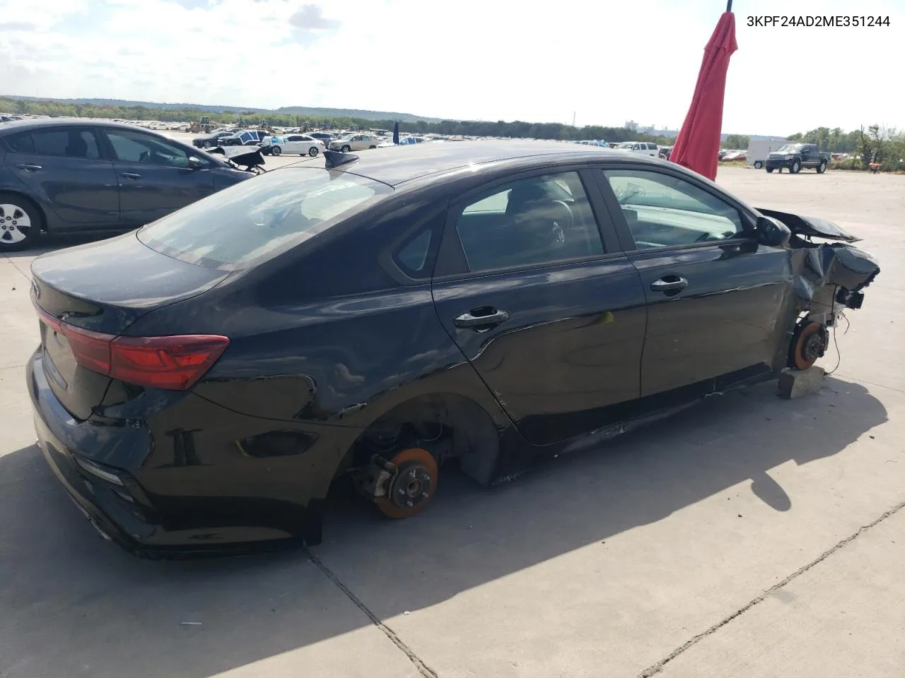 2021 Kia Forte Fe VIN: 3KPF24AD2ME351244 Lot: 72613474