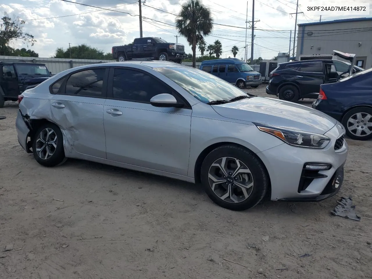 2021 Kia Forte Fe VIN: 3KPF24AD7ME414872 Lot: 72615274