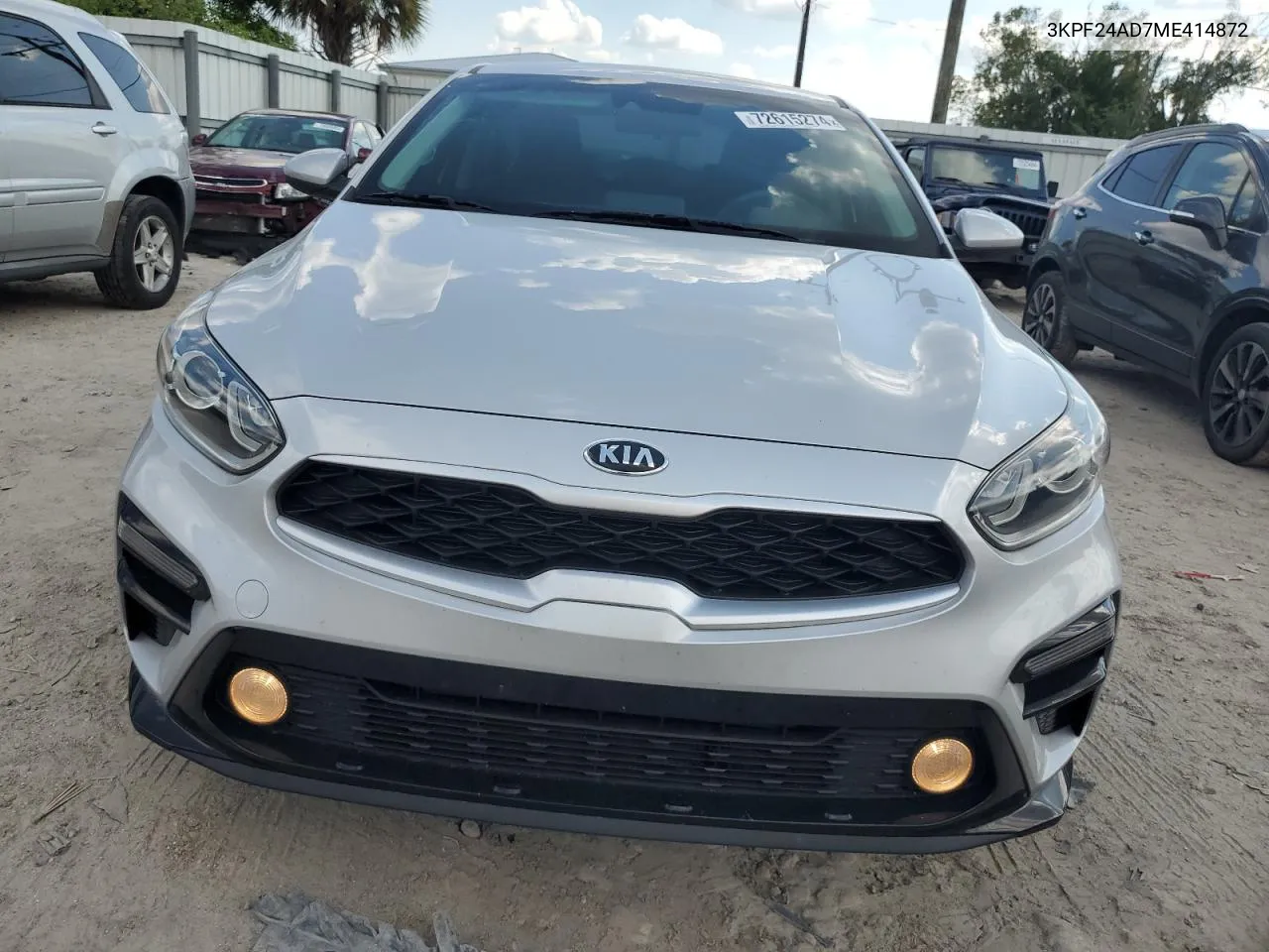 2021 Kia Forte Fe VIN: 3KPF24AD7ME414872 Lot: 72615274